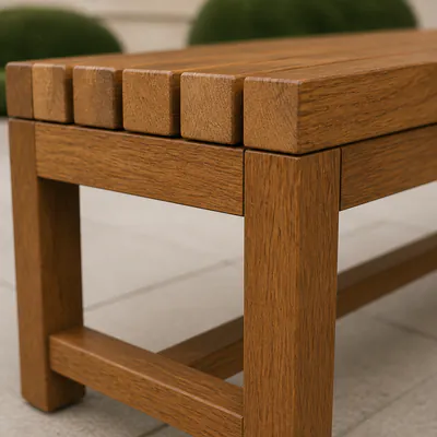 Connection between leg and seat frame