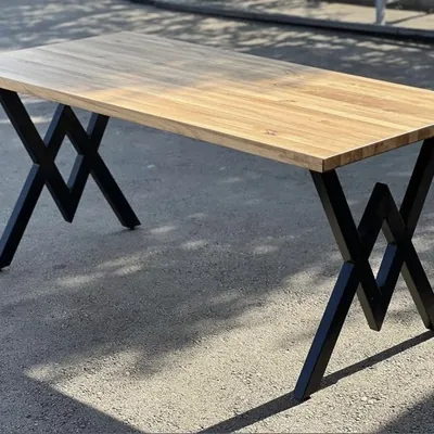 Solid oak dining table 21