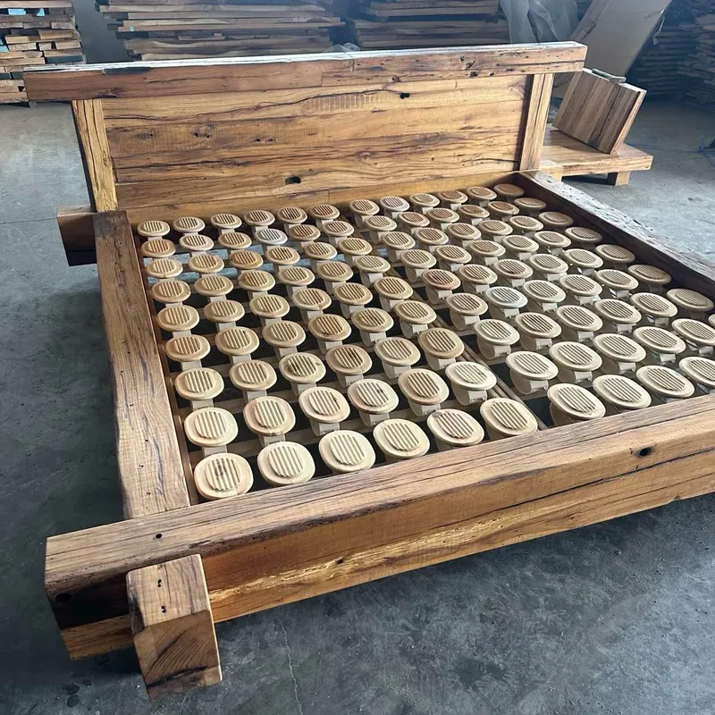 Solid oak bed 04