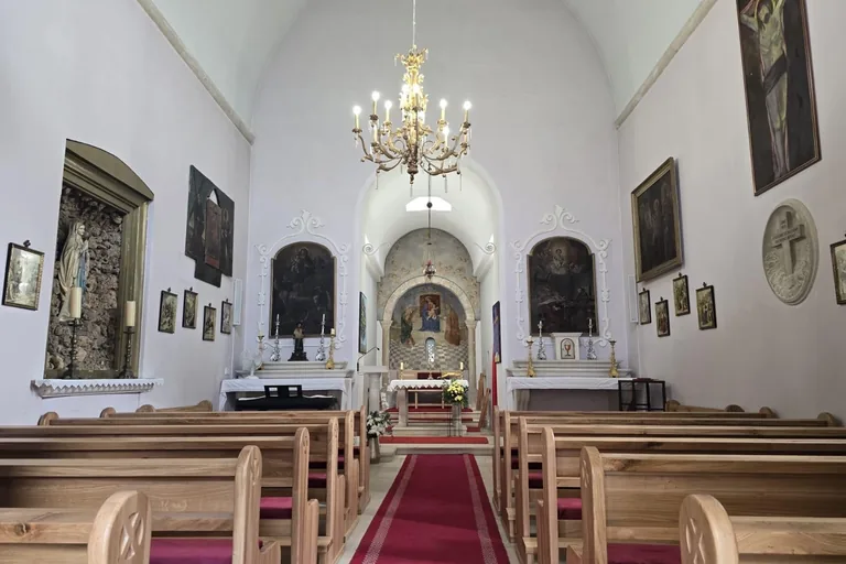 Solid wood church pews made for a church in Dubrovnik